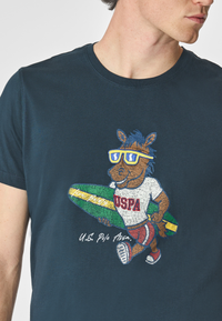 T-shirt a maniche corte in cotone light con stampa frontale