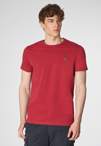 T-shirt a maniche corte in cotone melange premium quality con logo
