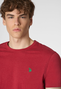 T-shirt a maniche corte in cotone melange premium quality con logo