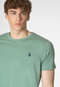 T-shirt a maniche corte in cotone melange premium quality con logo