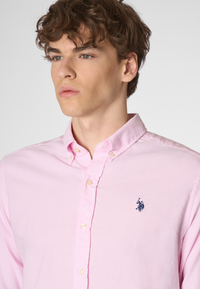 Camicia in cotone oxford slim fit con logo
