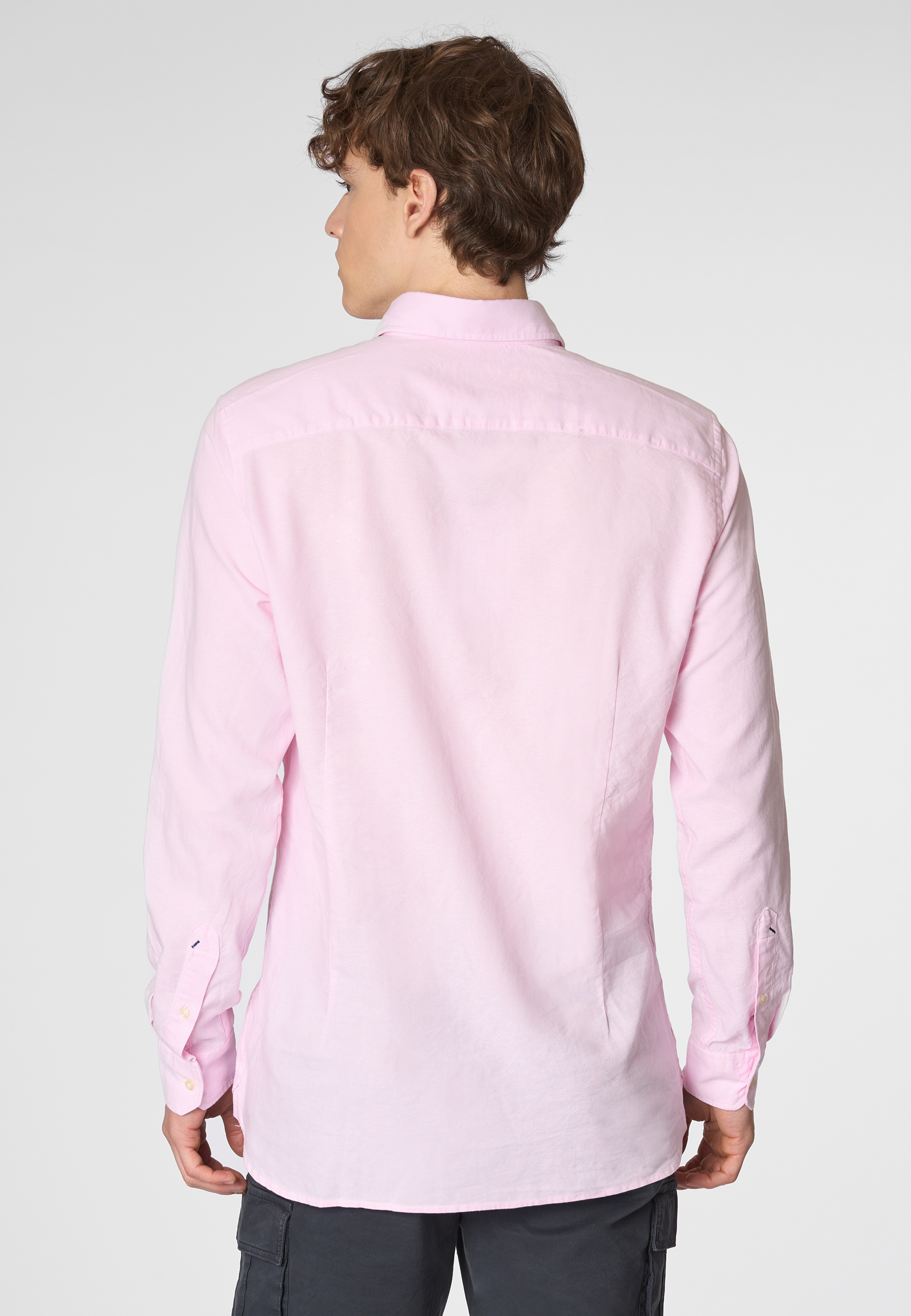 Camicia in cotone oxford slim fit con logo