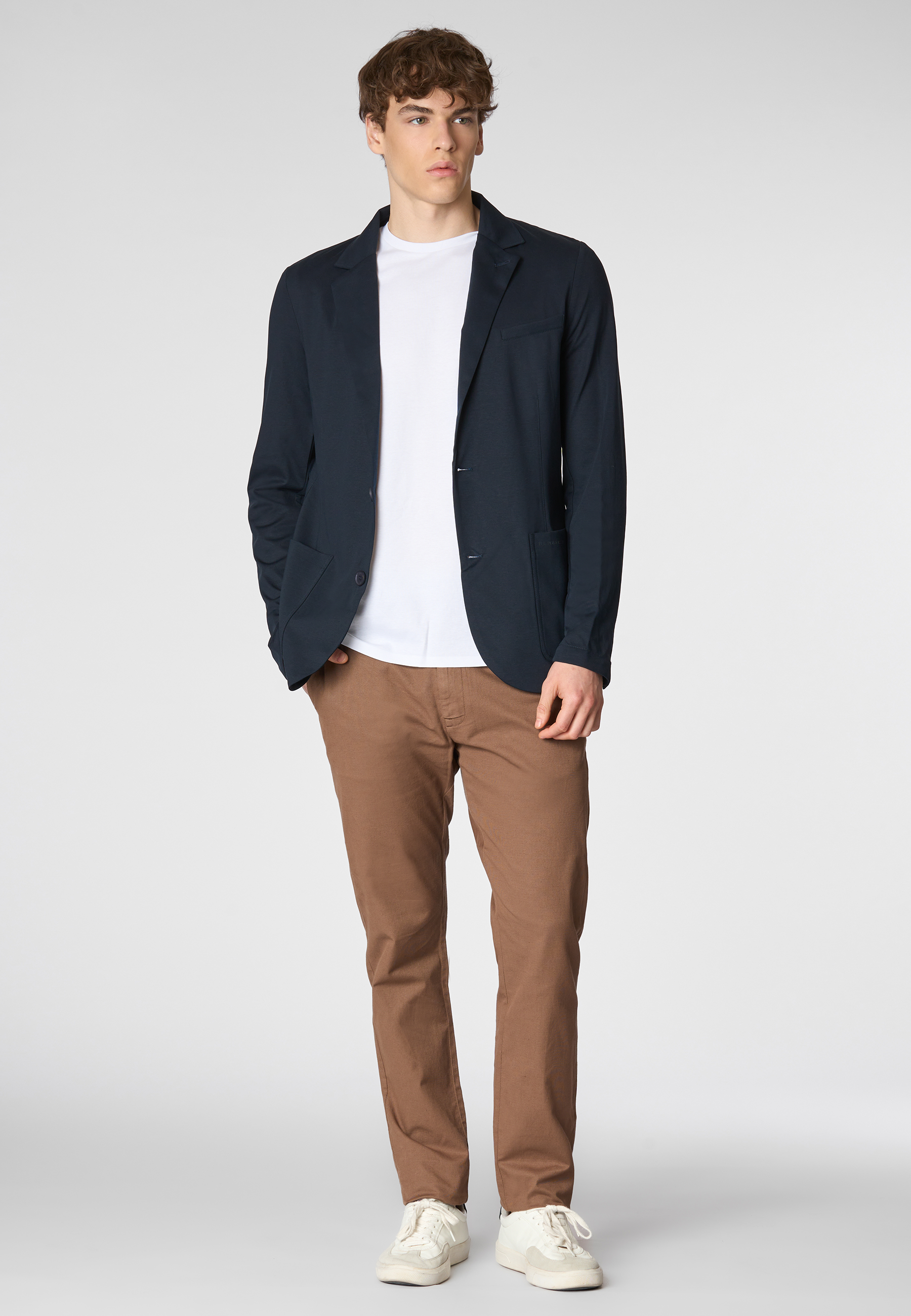 Blazer in jersey stretch