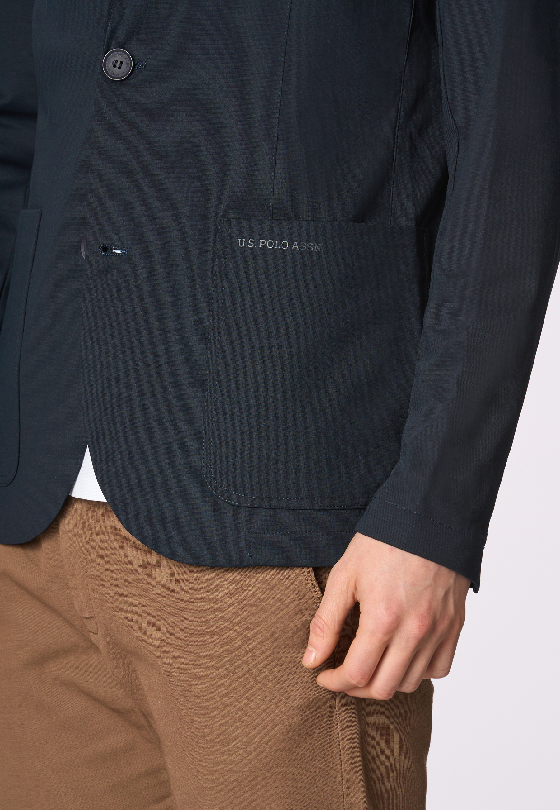 Blazer in jersey stretch