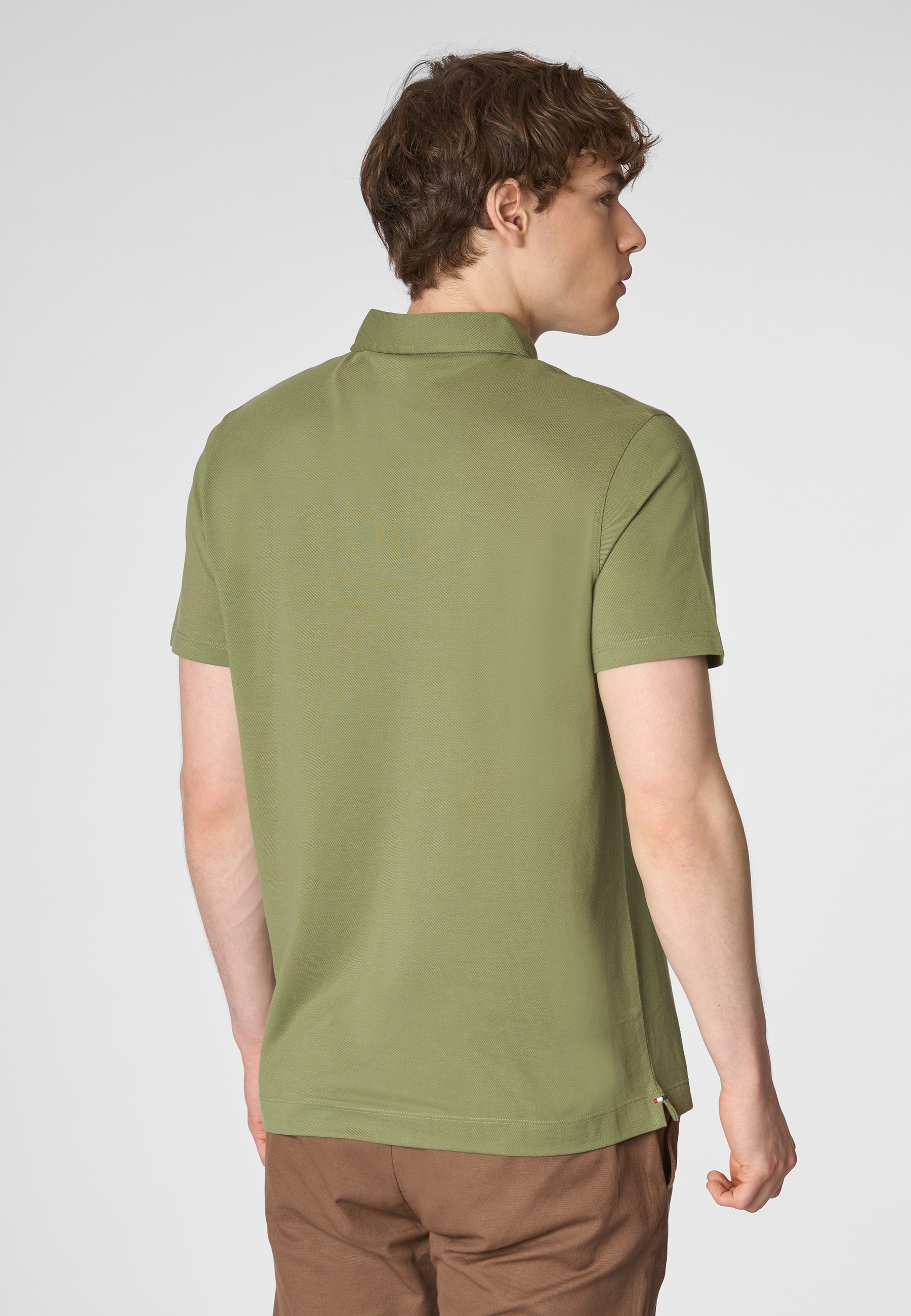 Polo shirt a maniche corte in cotone supima premium quality con logo