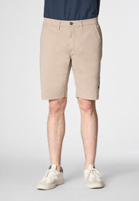 Pantaloni corti chino in cotone twill stretch con logo