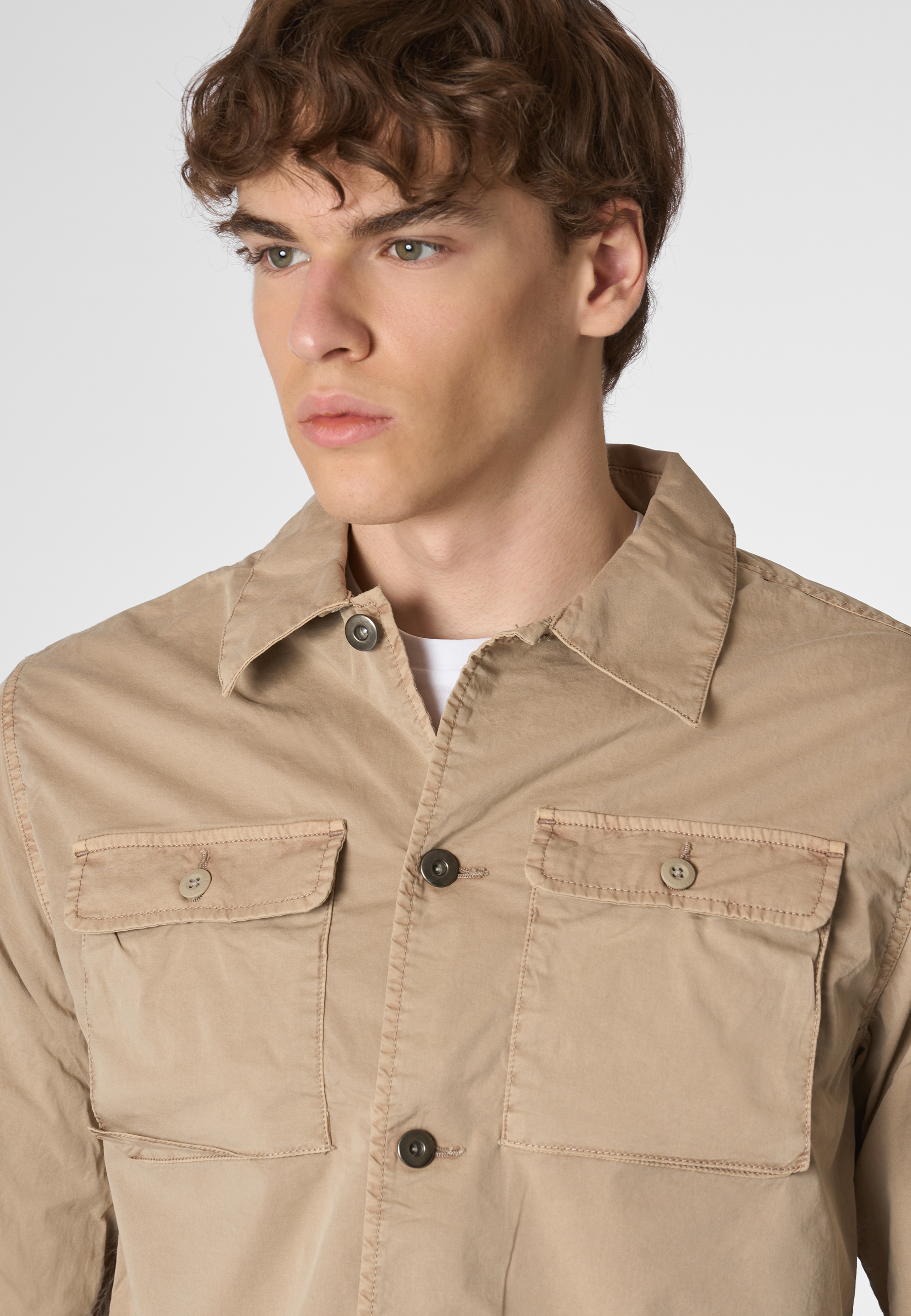 Giacca wiley stretch in cotone popeline