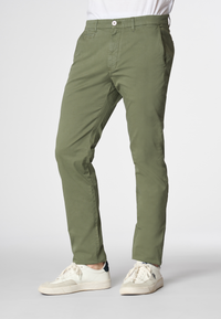 Pantalone chino in cotone twill stretch