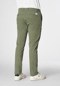 Pantalone chino in cotone twill stretch