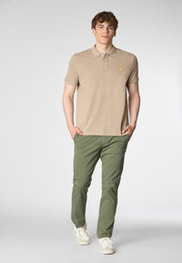 Polo shirt a maniche corte in cotone melange premium quality con logo