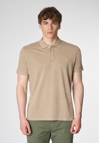 Polo shirt a maniche corte in cotone melange premium quality con logo