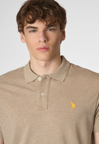 Polo shirt a maniche corte in cotone melange premium quality con logo