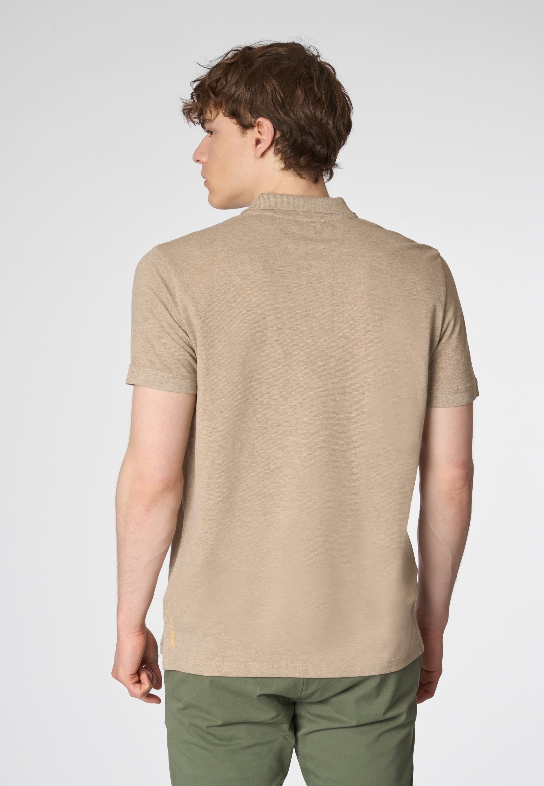 Polo shirt a maniche corte in cotone melange premium quality con logo