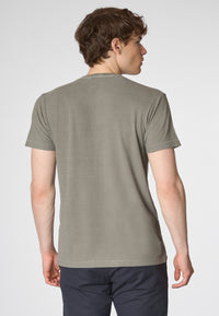 T-shirt a maniche corte in misto cotone organico e canapa con logo