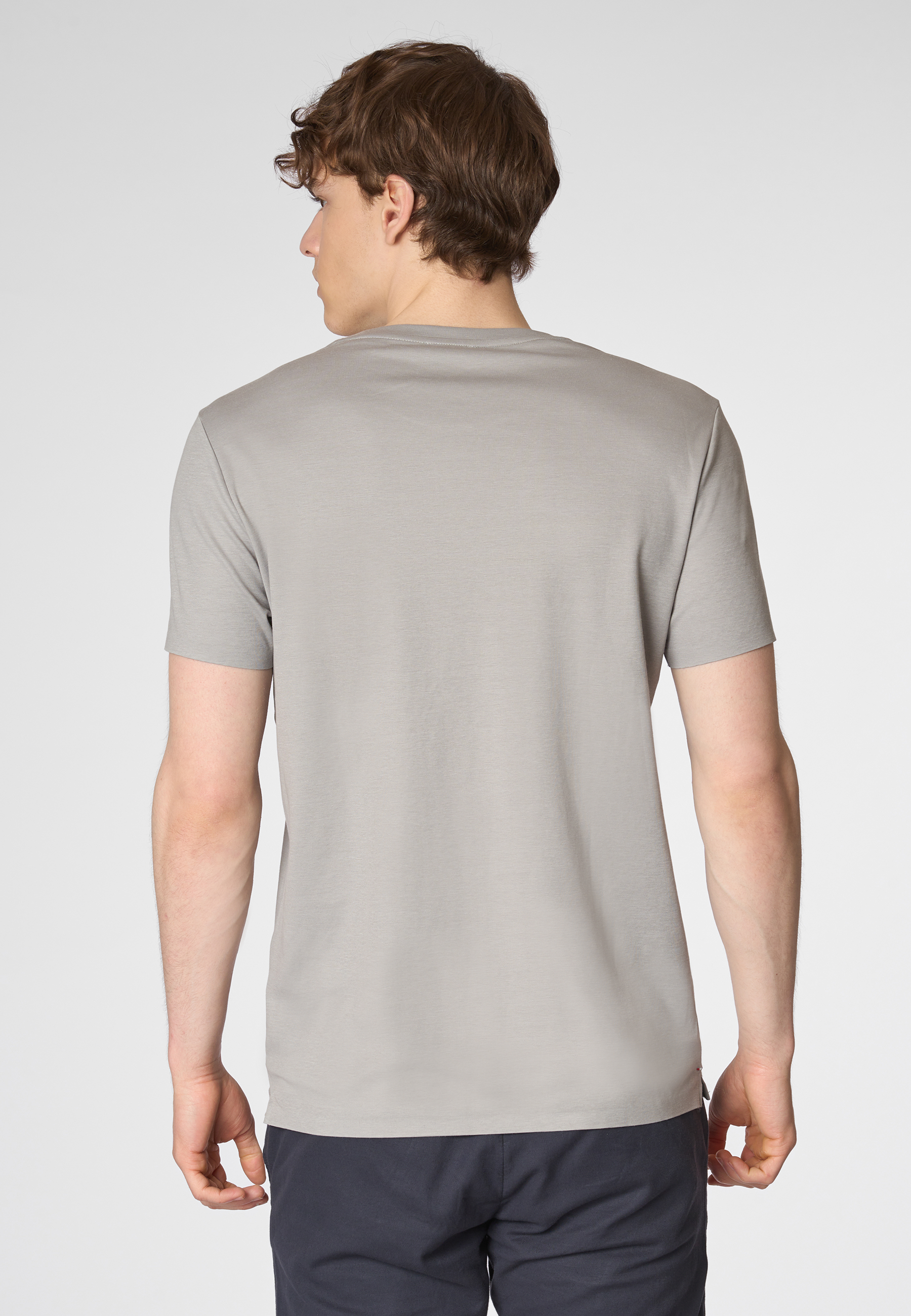 T-shirt a maniche corte in jersey stretch premium quality con logo