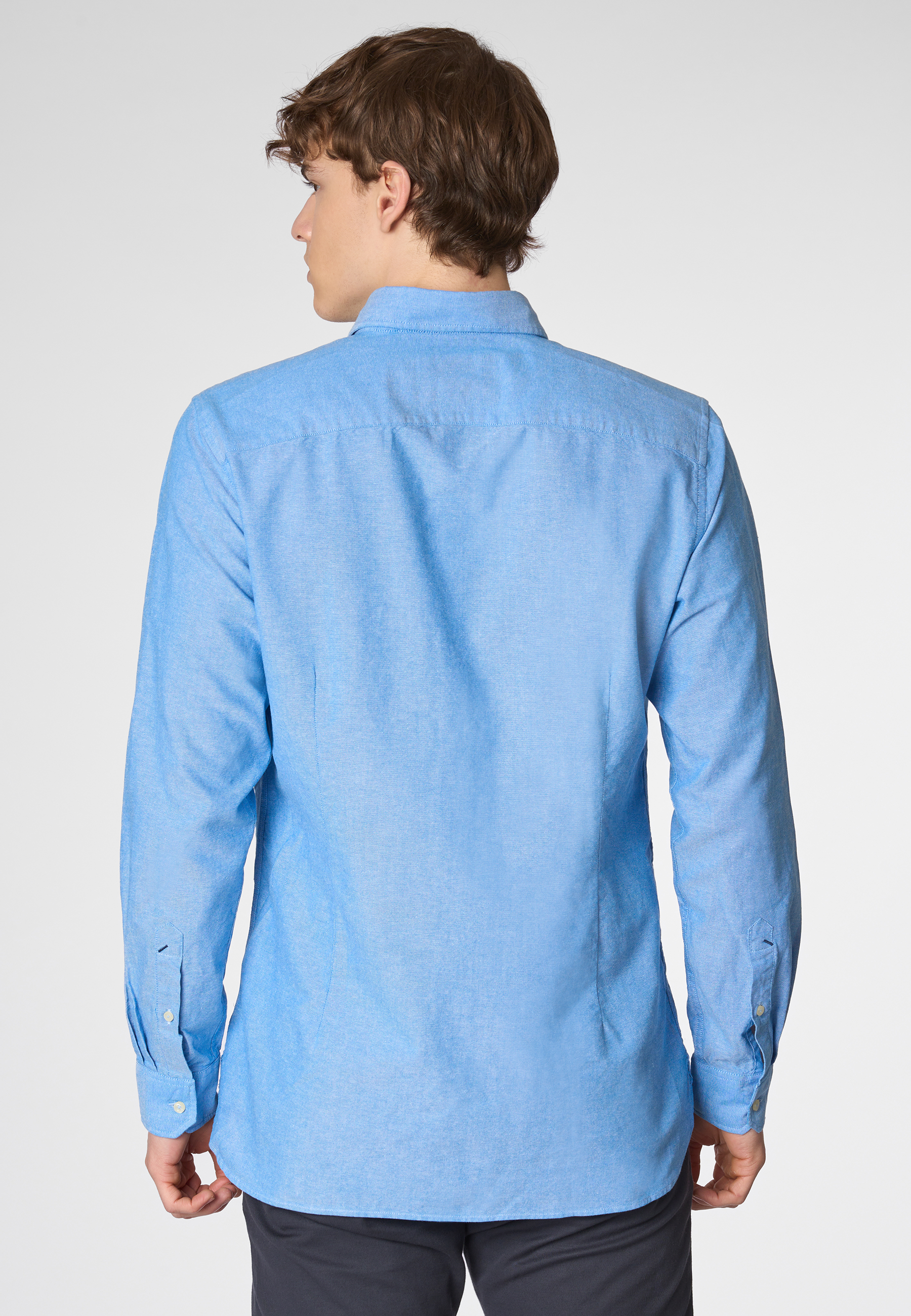 Camicia in cotone oxford slim fit con logo