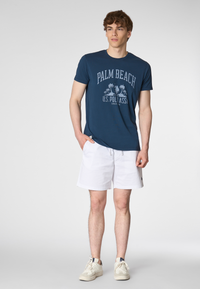 T-shirt a maniche corte in cotone con stampa frontale