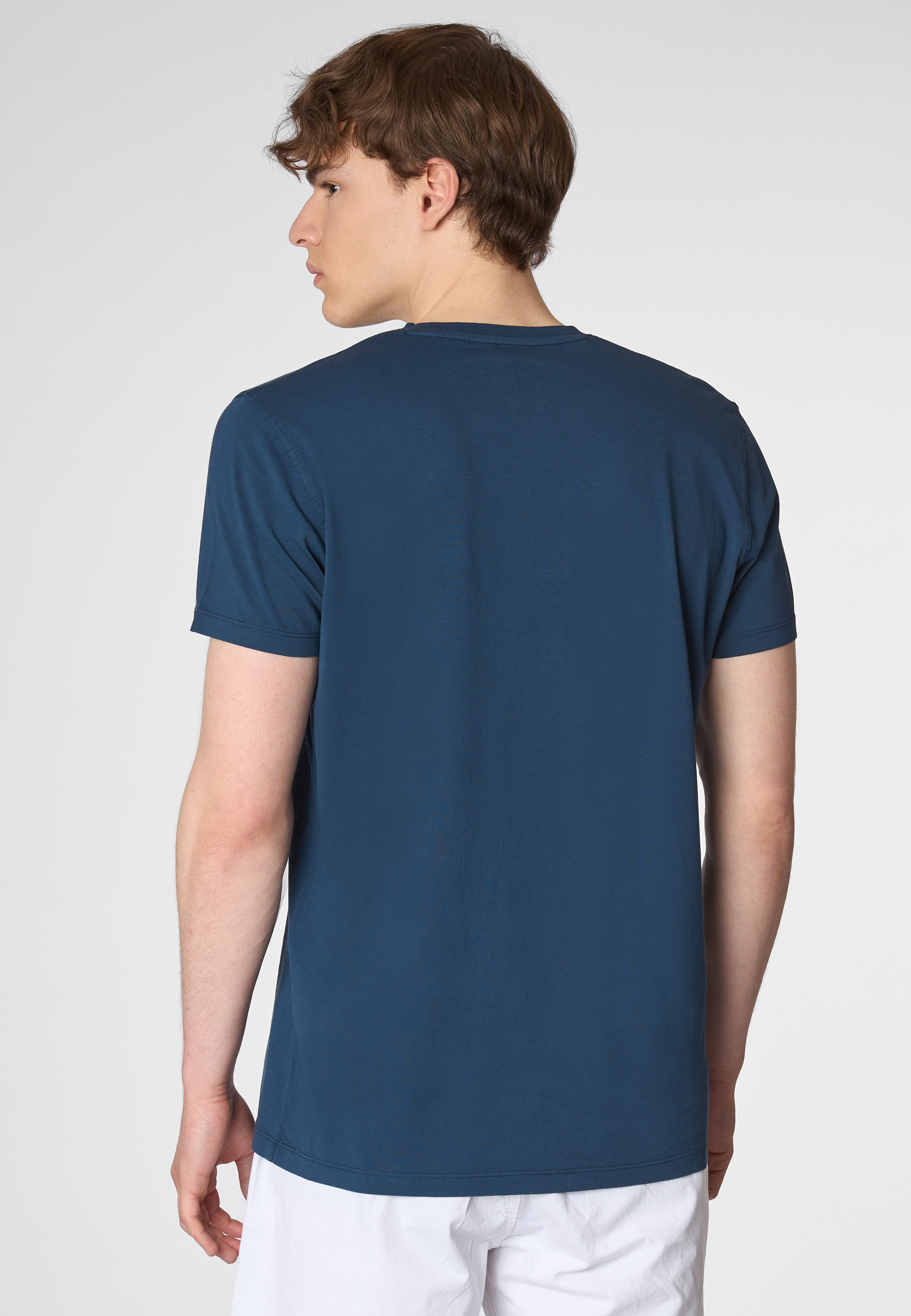 T-shirt a maniche corte in cotone con stampa frontale