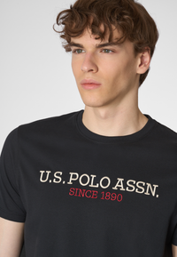 T-shirt a maniche corte in cotone con ricamo U.S. Polo Assn.