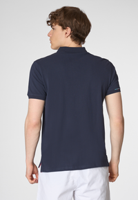 Polo shirt a maniche corte in cotone piquet con logo colorato