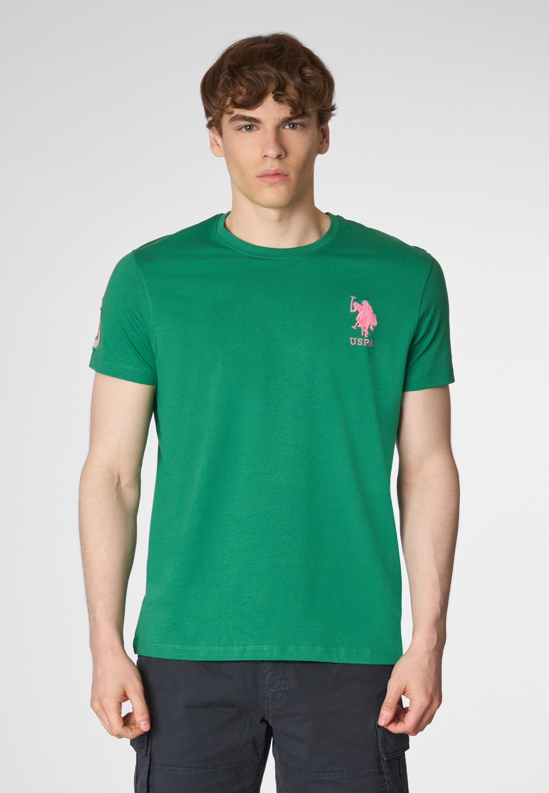 T-shirt a maniche corte in cotone con logo e numero