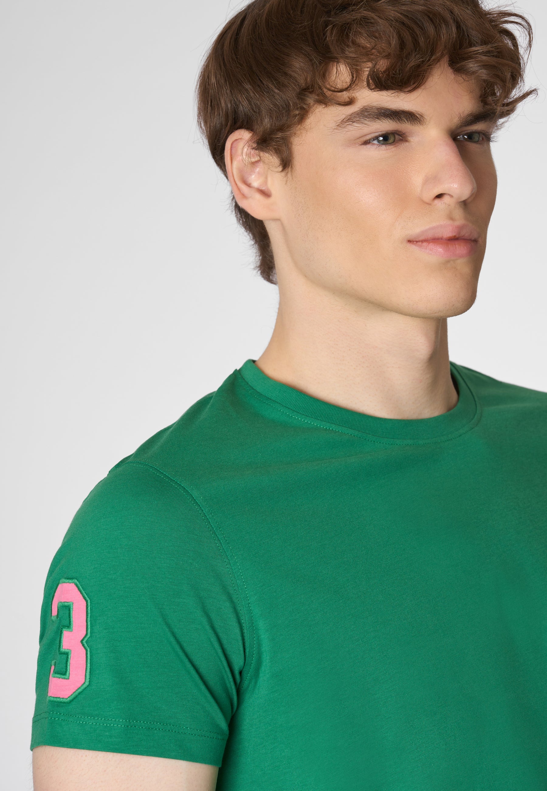 T-shirt a maniche corte in cotone con logo e numero