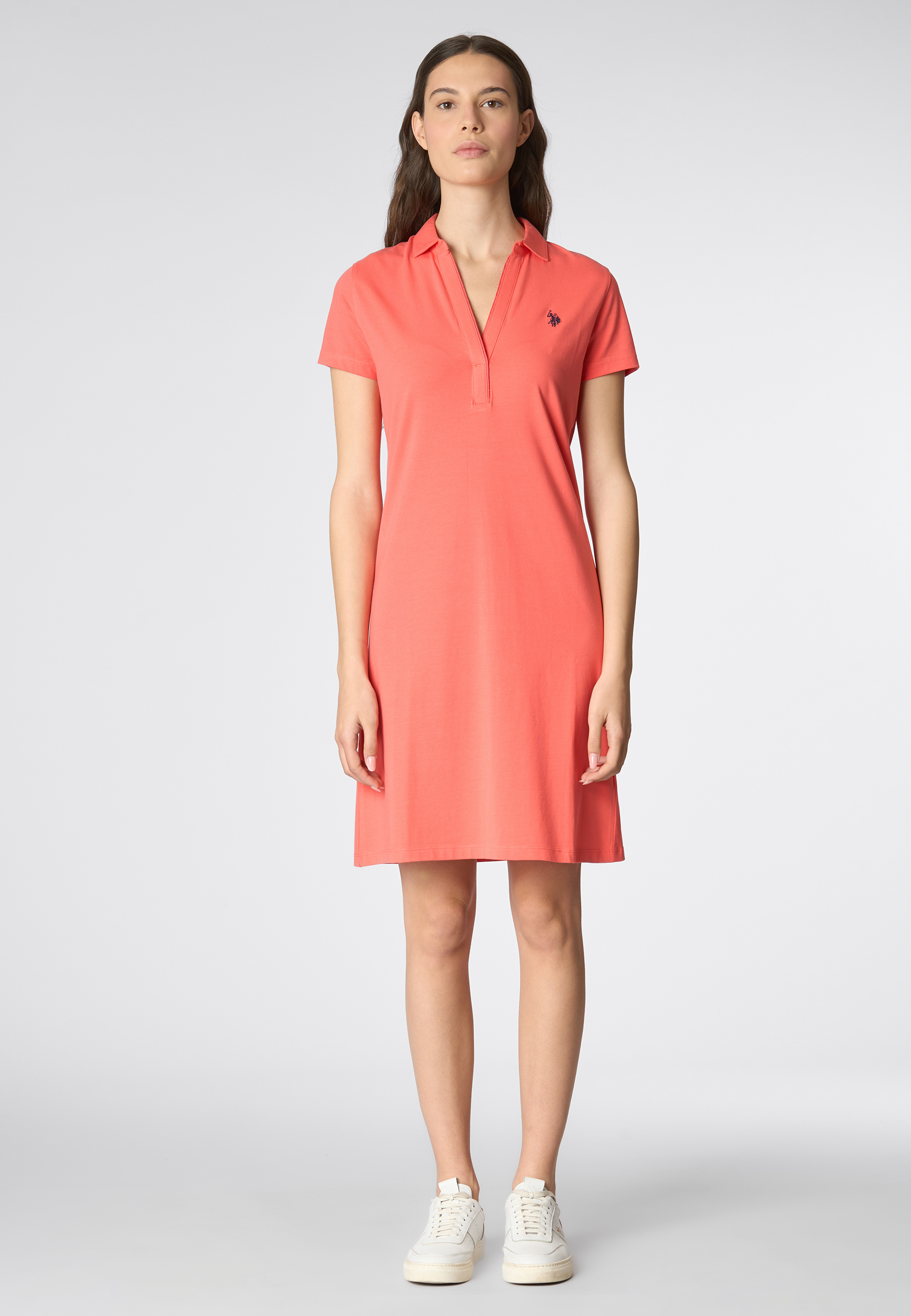 Abito a maniche corte in cotone stretch