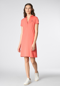 Abito a maniche corte in cotone stretch