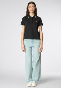 Polo shirt a maniche corte vestibilità regular in cotone micropiquet stretch