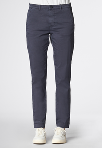 Pantalone in cotone stretch satin