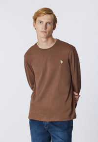 T-shirt a maniche lunghe in heavy jersey