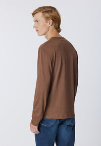 T-shirt a maniche lunghe in heavy jersey