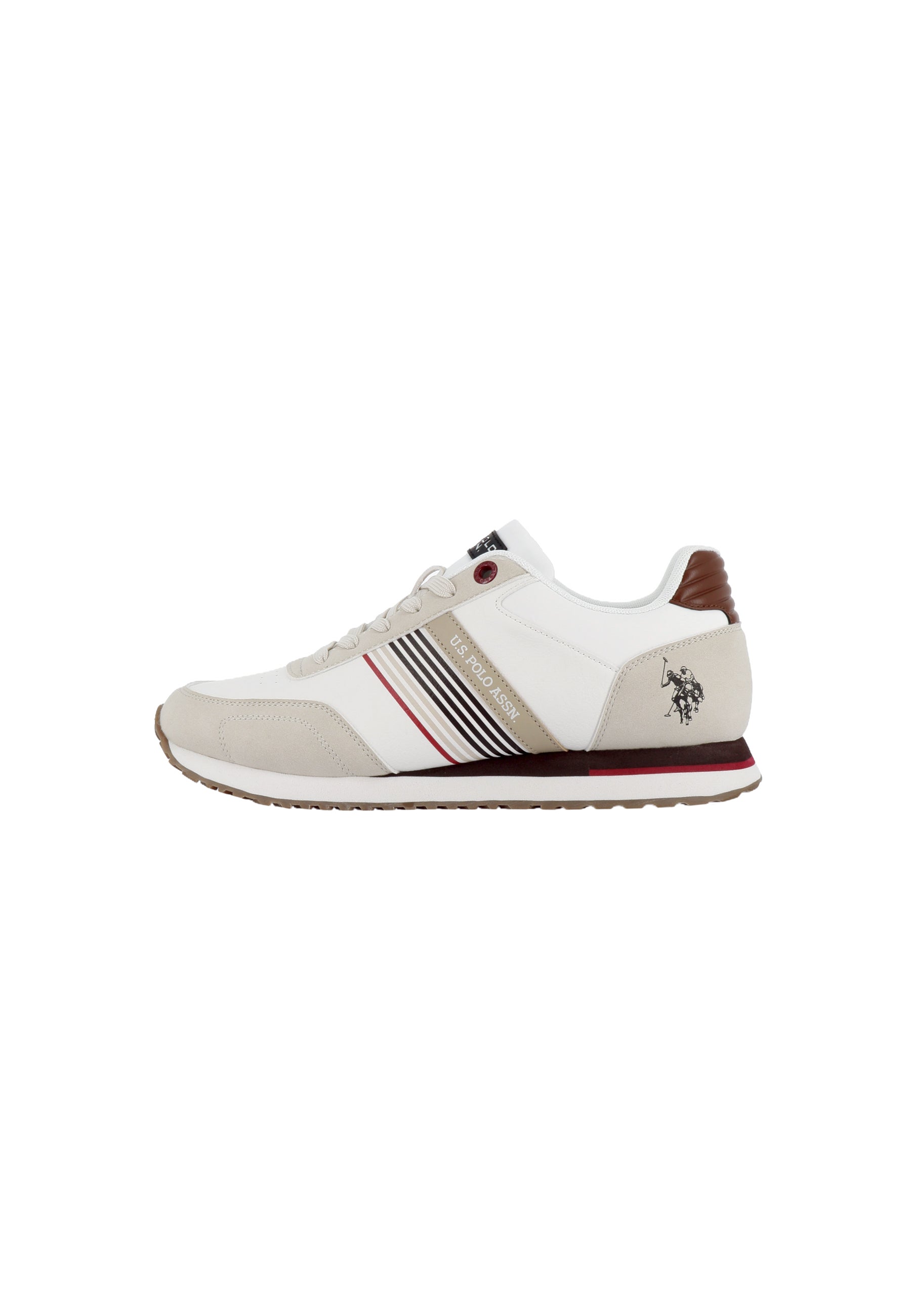 Sneaker Xirio da uomo con inserti a righe e logo