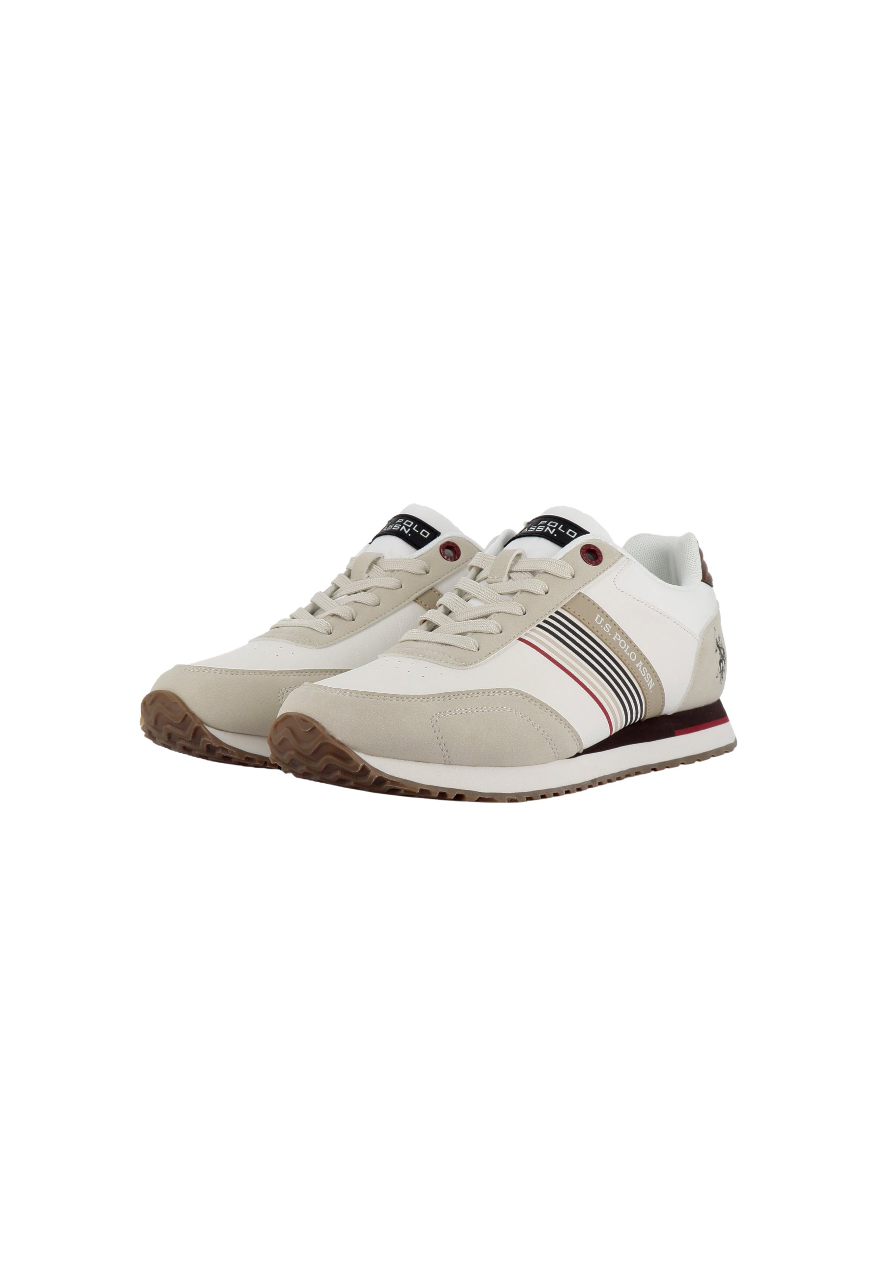 Sneaker Xirio da uomo con inserti a righe e logo