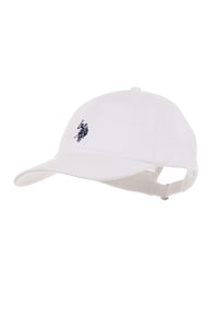 Cappellino in cotone twill con logo ricamato