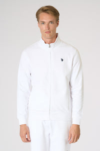 Felpa da uomo full zip a collo alto