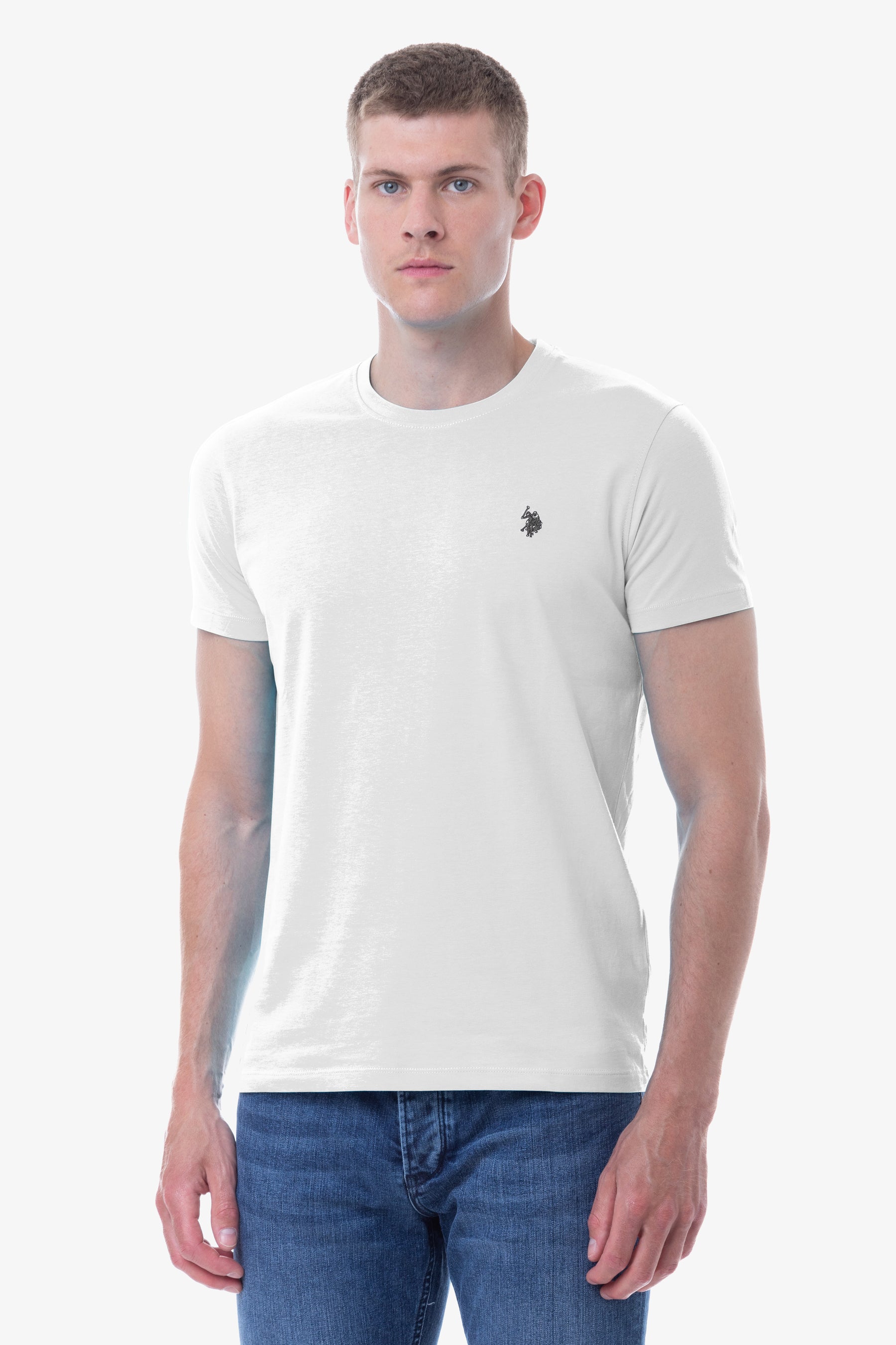 T-shirt in cotone con logo U.S. Polo Assn.
