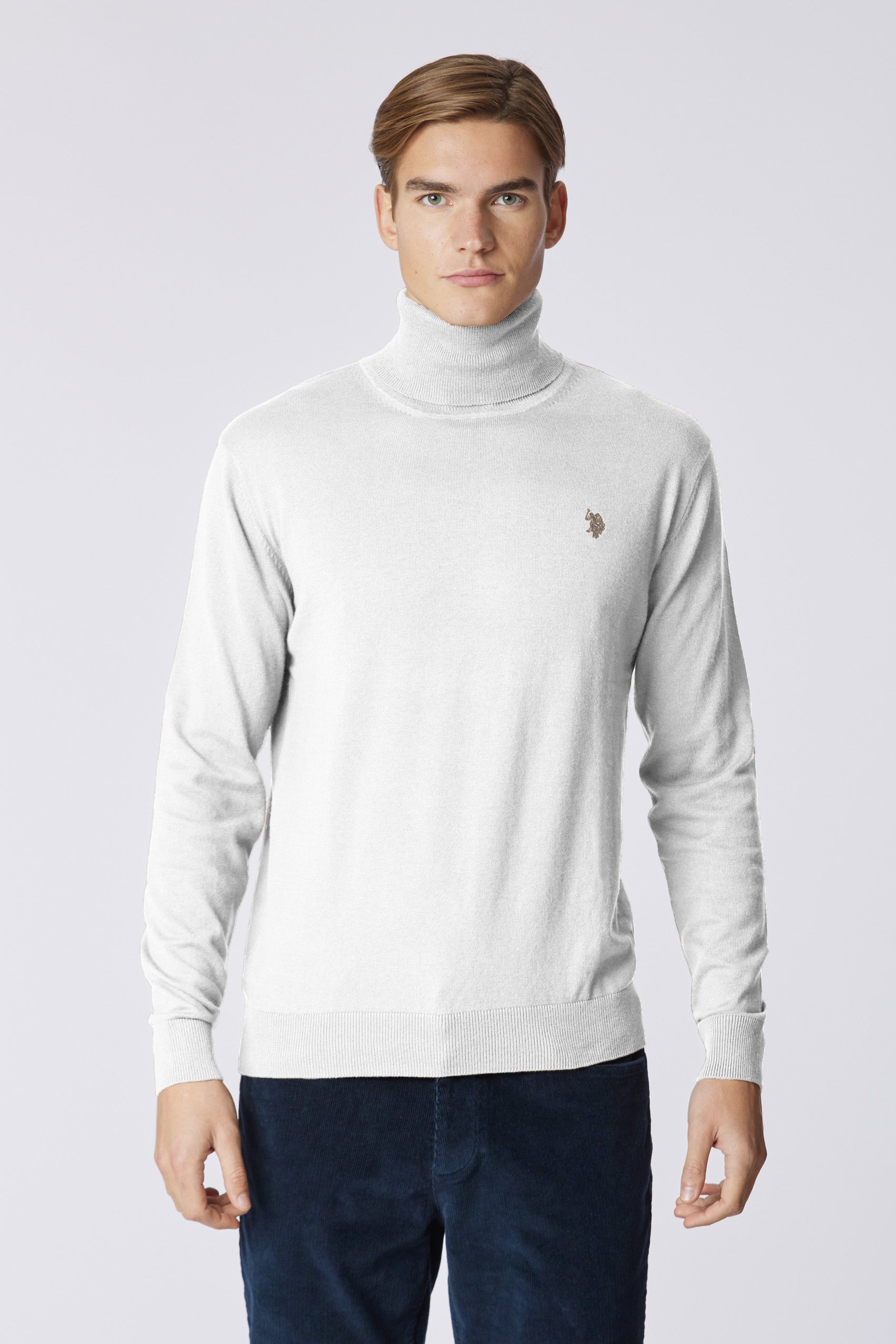 Maglia dolcevita cotone e cashmere