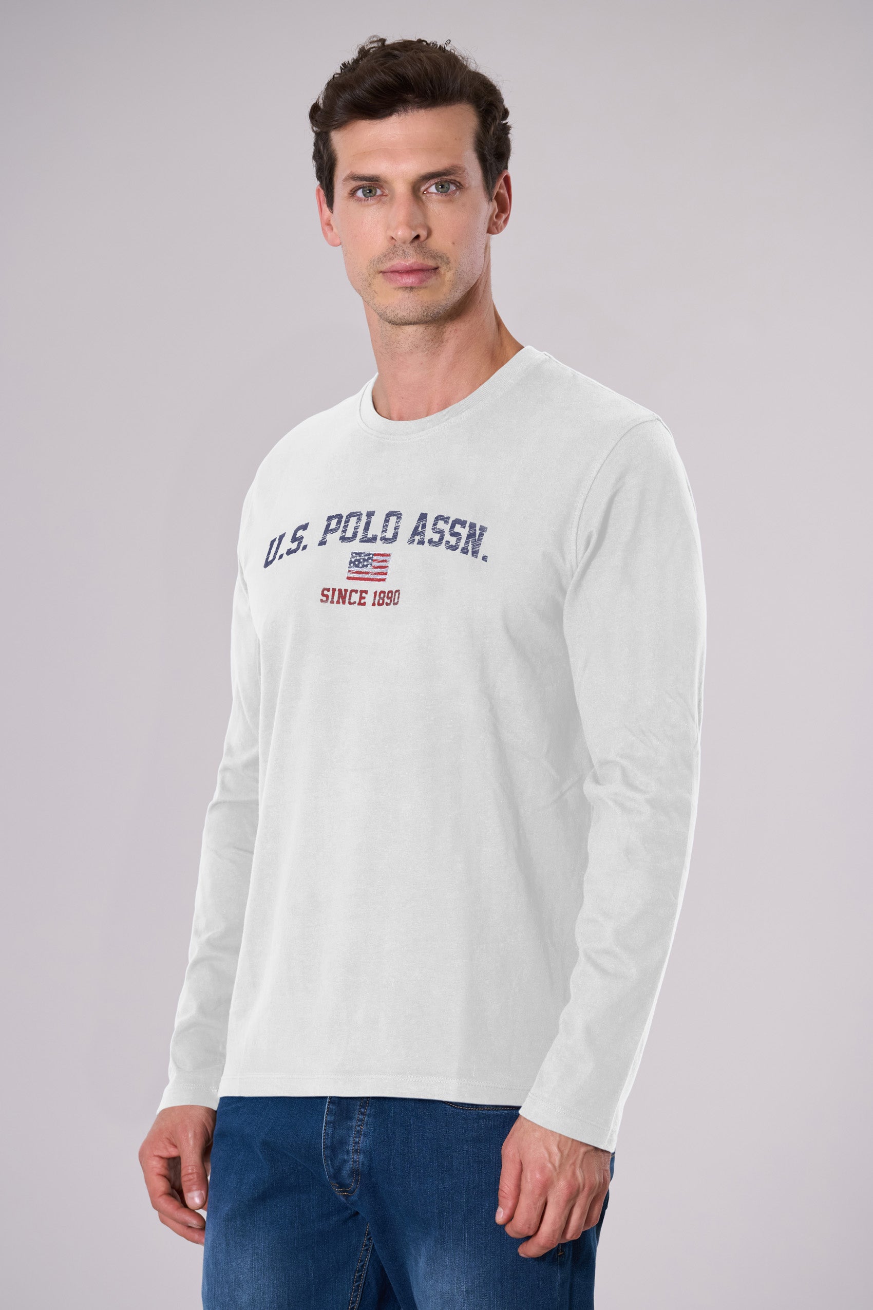 T-shirt a maniche lunghe con stampa