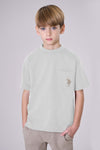 T-shirt a maniche corte con taschino