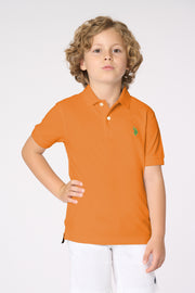 Polo shirt da bambino con logo in cotone piquet