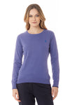 Maglia girocollo cotone e cashmere con dettaglio lurex e logo U.S. Polo Assn.