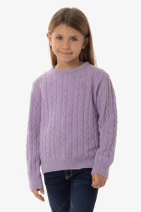 Maglia da bambina a treccia U.S. Polo Assn.