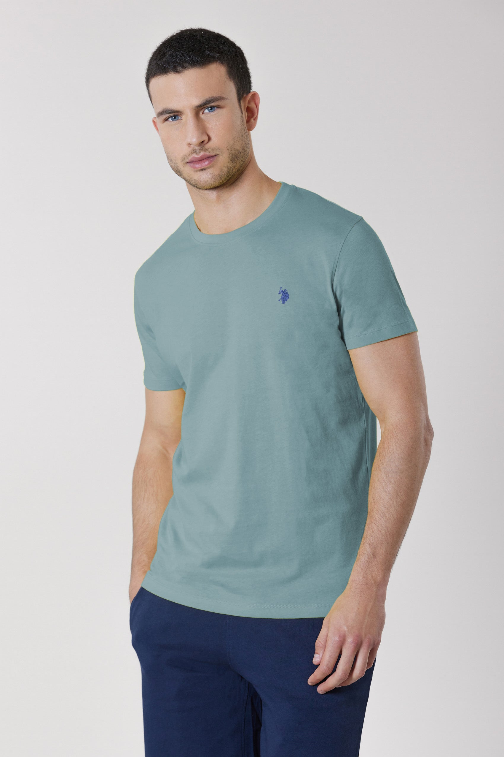 T-shirt girocollo in cotone