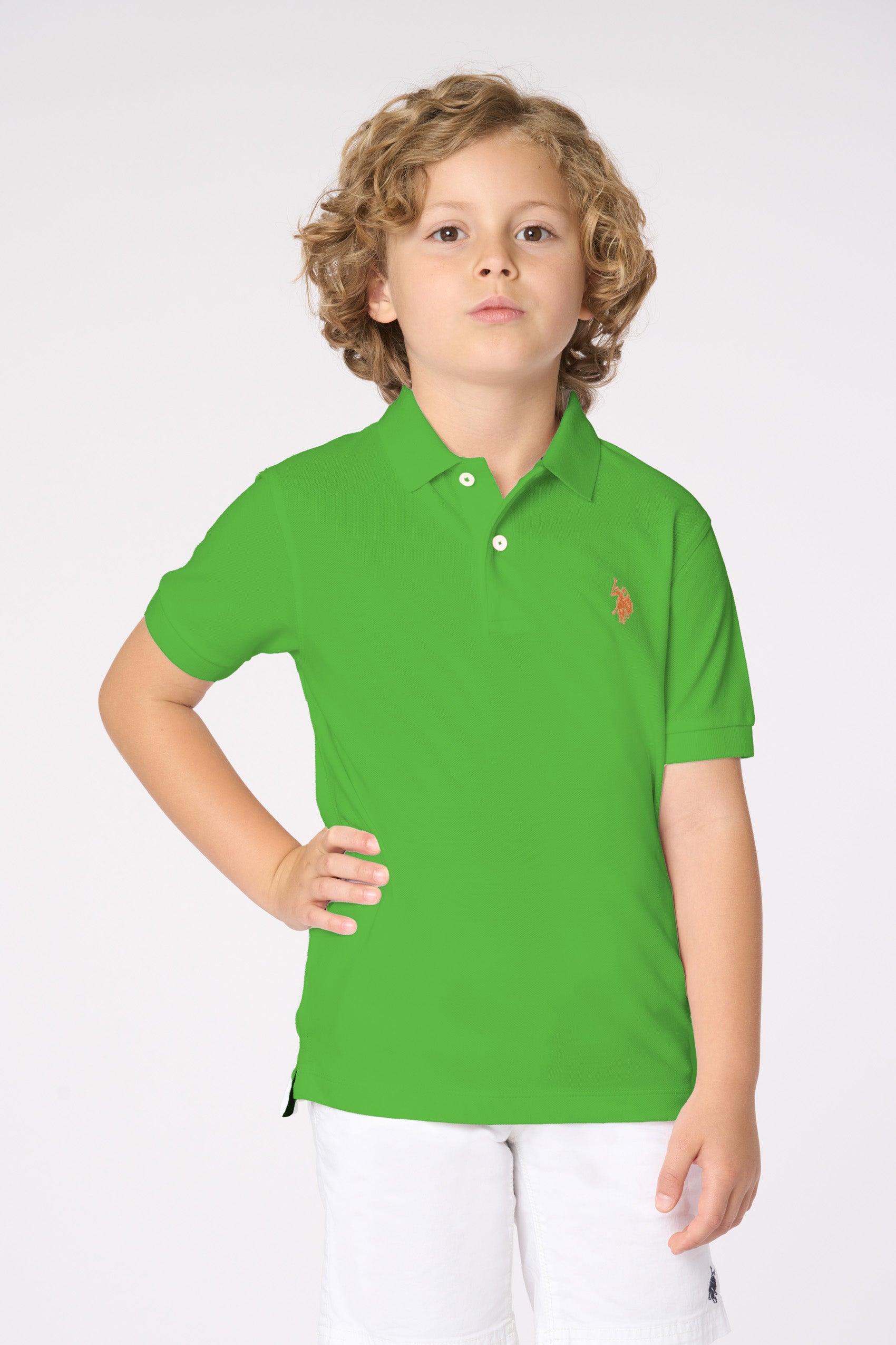 Polo shirt da bambino con logo in cotone piquet