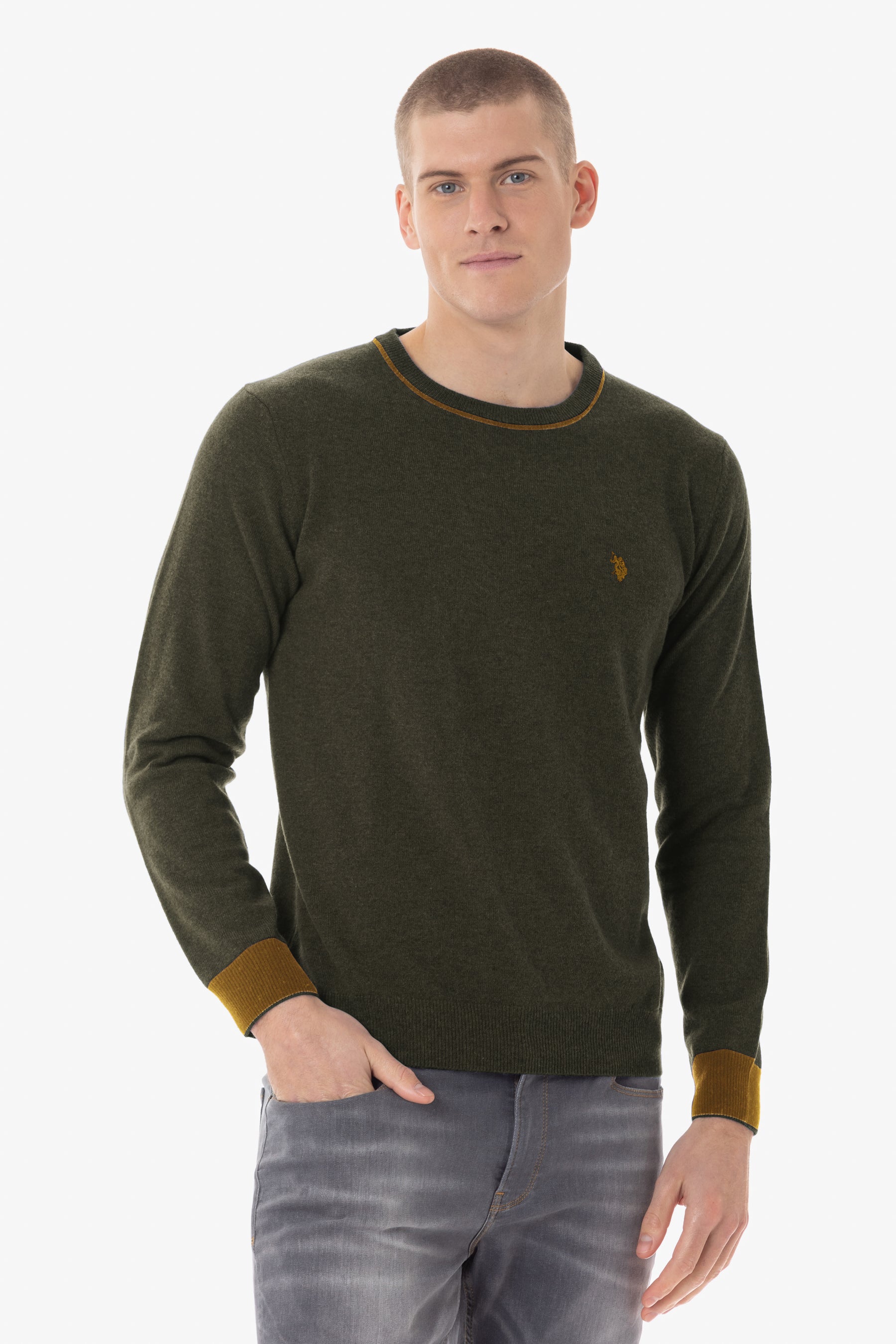 Maglia girocollo USPALife con dettagli a colore U.S. Polo Assn.