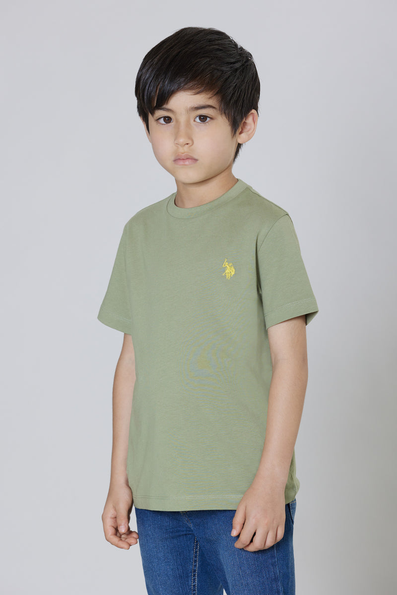 T-shirt a maniche corte in cotone con logo