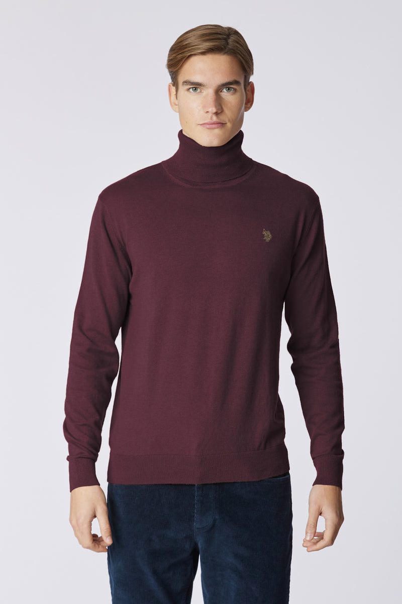 Maglia dolcevita cotone e cashmere