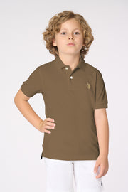 Polo shirt da bambino con logo in cotone piquet