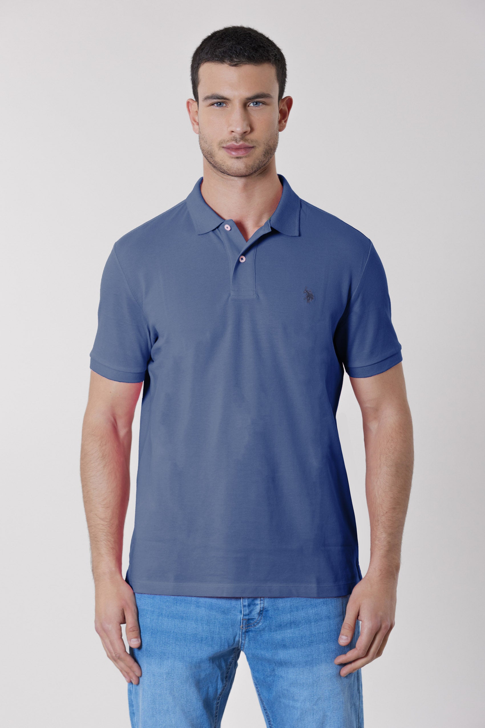 Polo shirt a maniche corte in cotone piquet